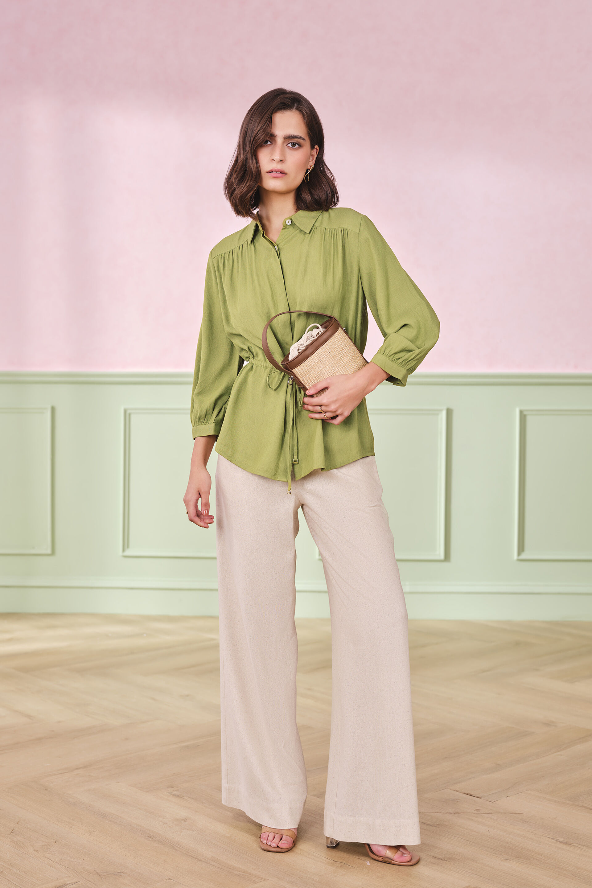 Kiwi Cute Rayon Blend Top, Green, image 4